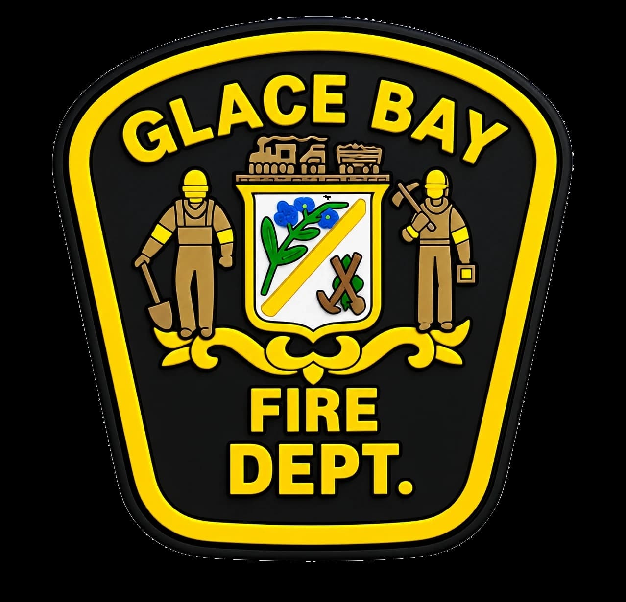 Glace Bay Fire Dept tactical silicone department shield