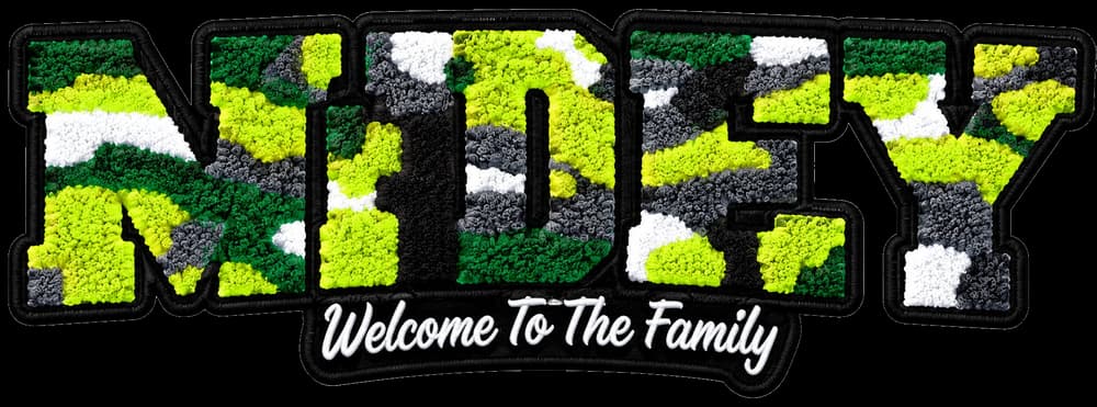 Streetwear chenille patch applications on hoodies